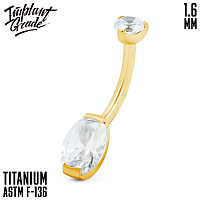 Банан Tino Gold 1.6 мм (14 G)